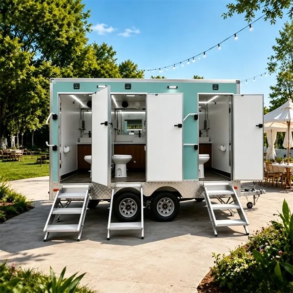 3 Station Toilet Trailer