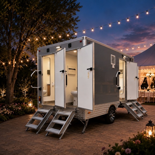 4 Station Toilet Trailer