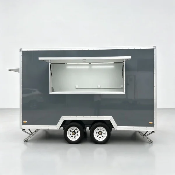 Grey Square Food Trailer